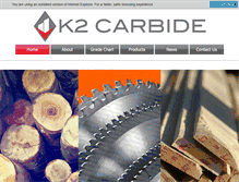 Tablet Screenshot of k2carbide.com